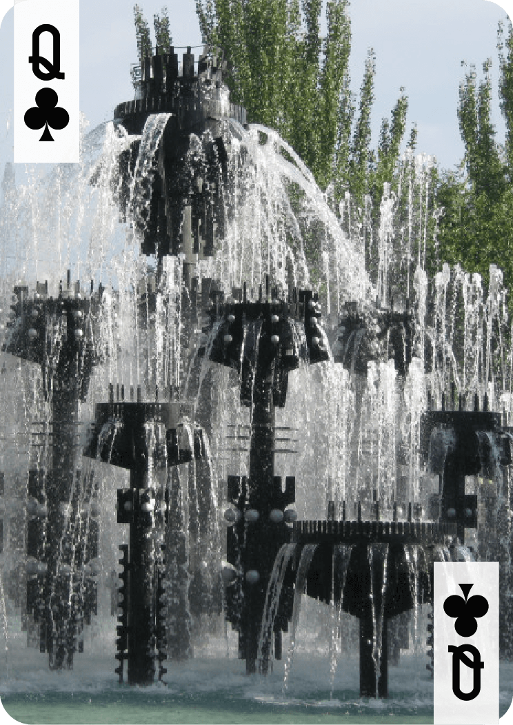 Большой живописный фонтан